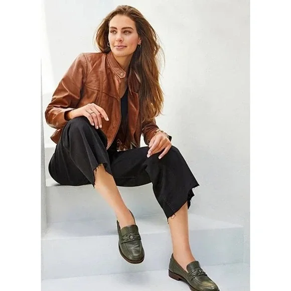 Antonio Melani Alexandra Twill High Rise Wide Leg Raw Hem Cropped Chino Pant 8 - Picture 2 of 11